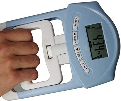 Misuratore Forza Mano Grip SUAVER Dinamometro Digitale Per Forza Di Presa 90 Kg/200 Lbs, Misuratore Elettronico Regolabile Test Forza Muscolare Elettronico - 3